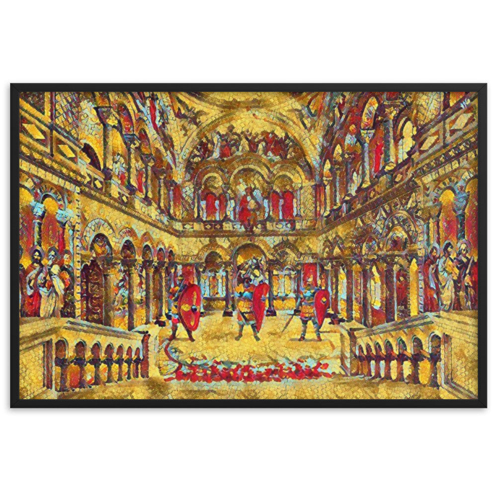 BYZANTIUM V2 Velvet Framed Poster-0