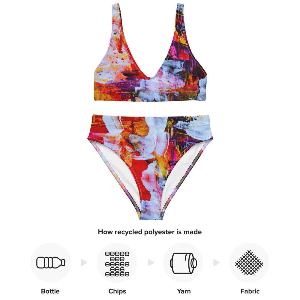 Gianneli Colours Recycled High Waisted Bikini-9