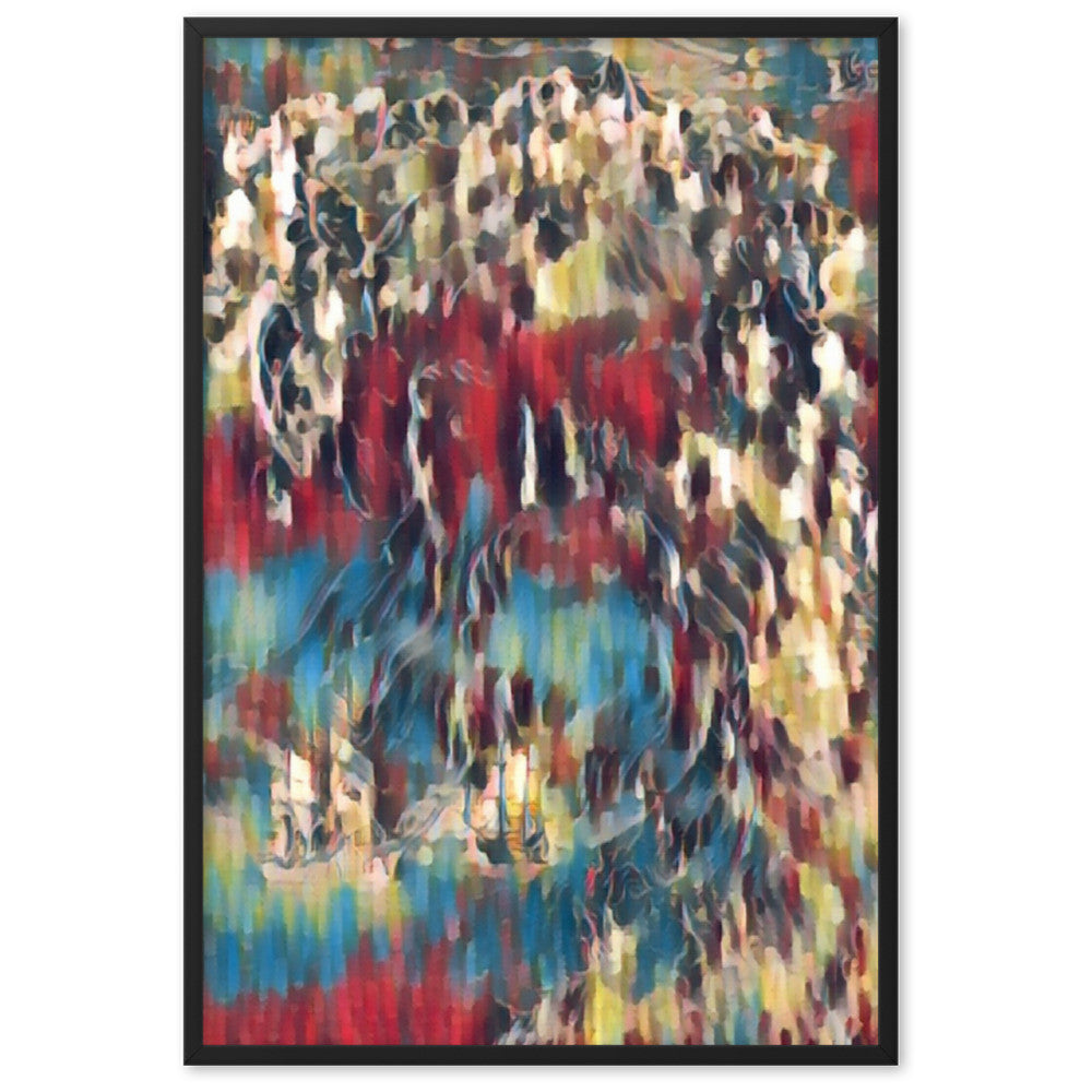 WHEN POSEIDON ASKED THE WAVES TO DANCE PREMIUM Framed Poster-0