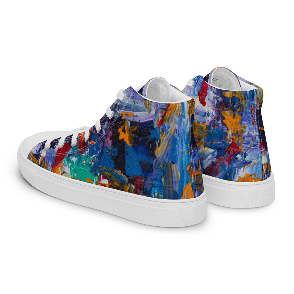 Gianneli Colours Handmade Women’s High Top Canvas Shoes-2