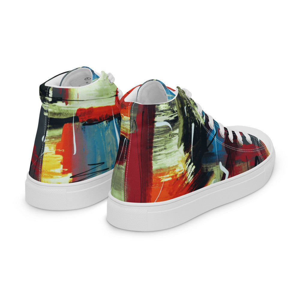 Gianneli Colours Handmade Women’s High Top Canvas Shoes-5