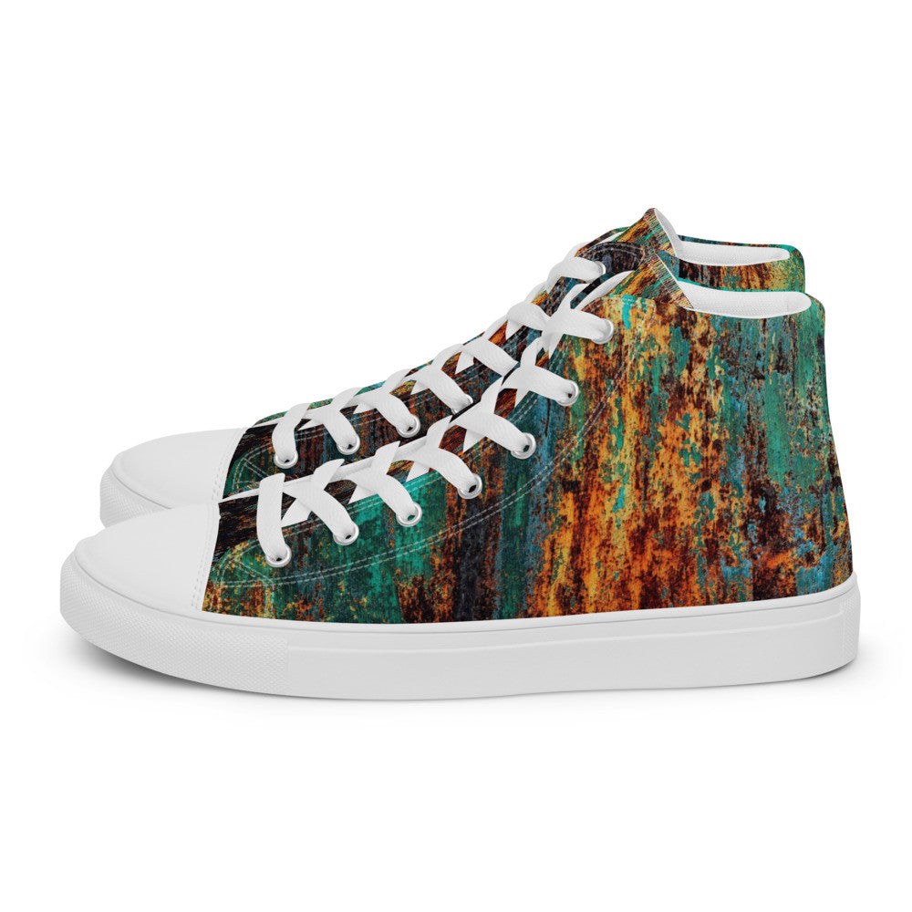 CLOCHARD Handmade Grunge Men’s High Top Canvas Shoes by Gianneli-0