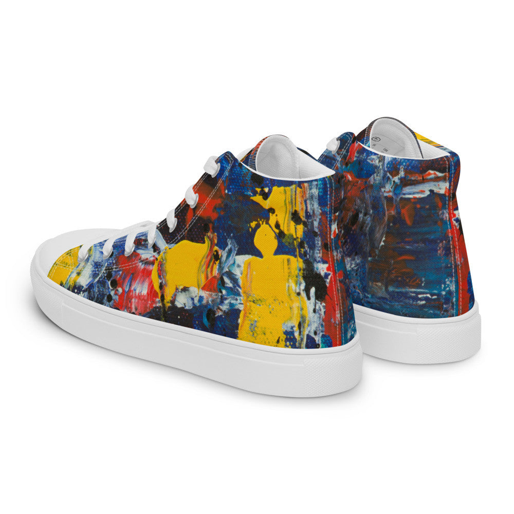 Gianneli Colours Handmade Women’s High Top Canvas Shoes-2