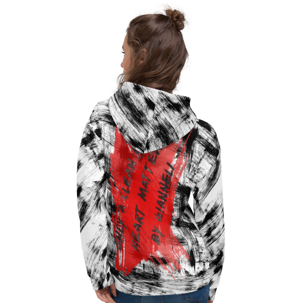 RED HEART Unisex Hoodie by Gianneli-7