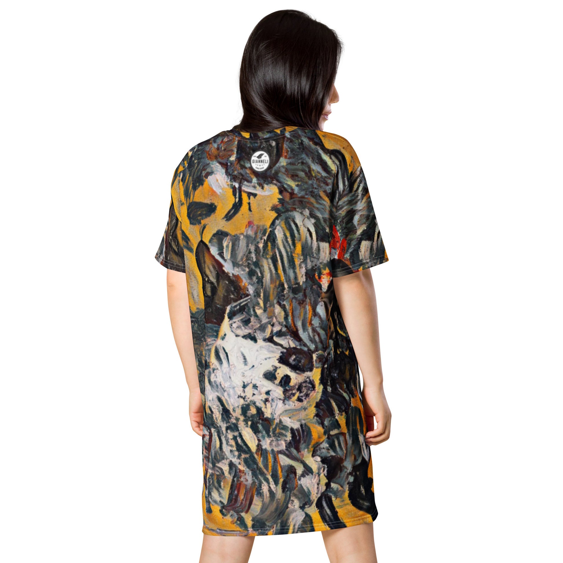 ANADYSIS ART T-shirt Dress by Gianneli-3