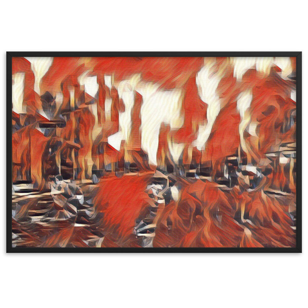 DANCE ME LIKE THE RAIN THAT BURNING OUT THE FIRE AROUND ME Velvet Framed Poster-0