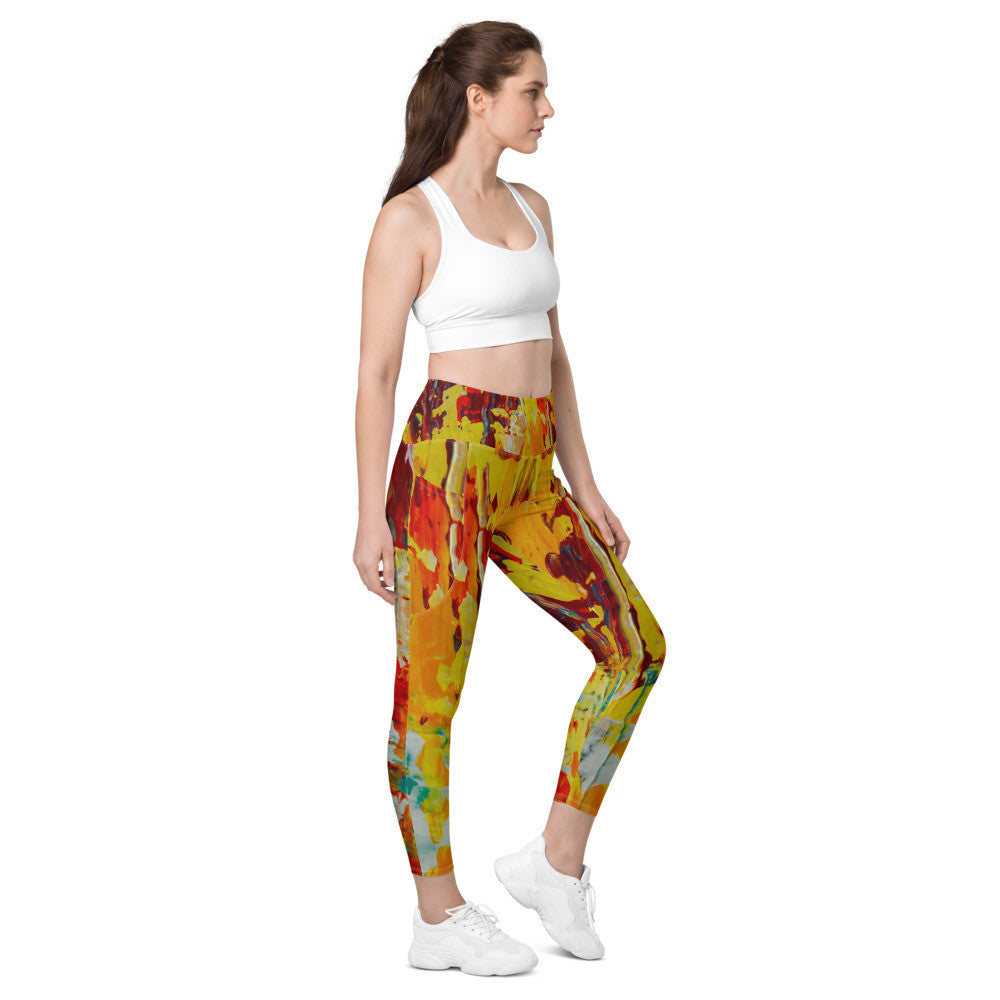 Gianneli Colours Leggings with Pockets-3