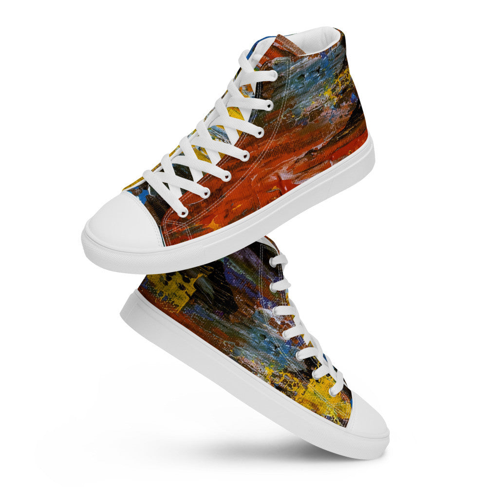 Gianneli Colours Handmade Women’s High Top Canvas Shoes-12