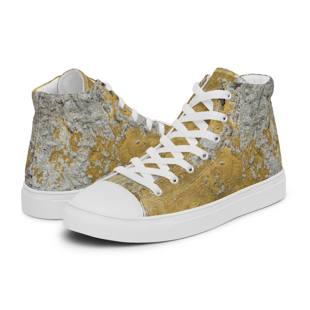 CLOCHARD Handmade Grunge Men’s High Top Canvas Shoes by Gianneli-9