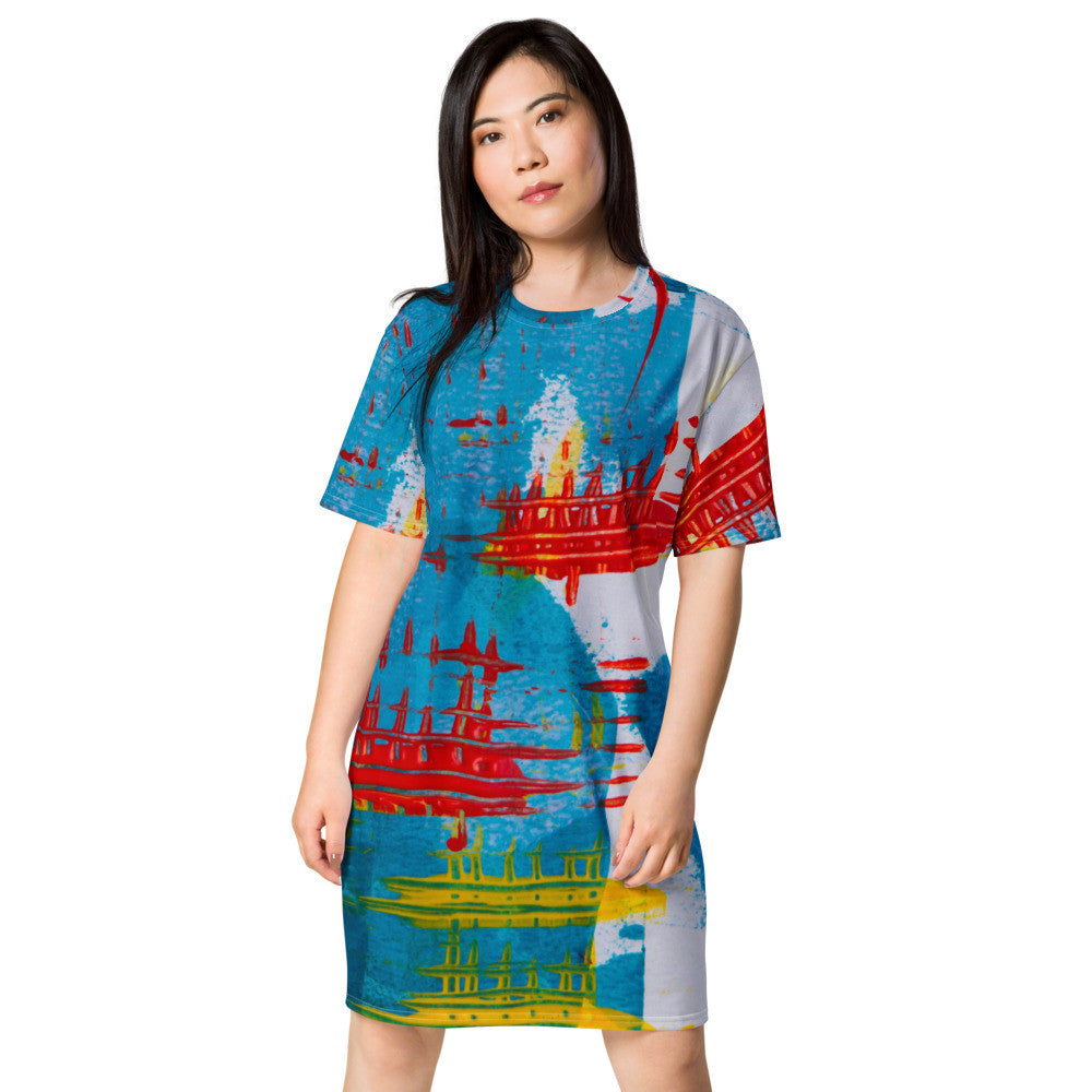 Gianneli Colours T-shirt dress-2