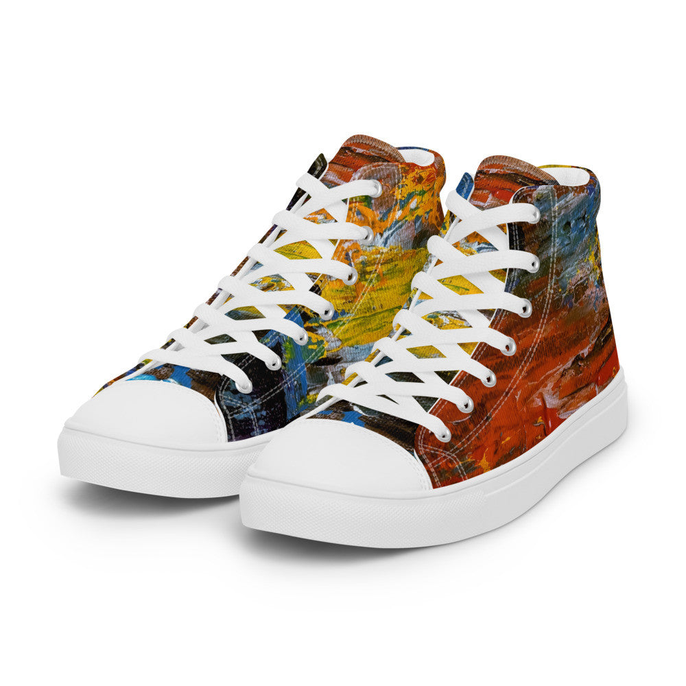 Gianneli Colours Handmade Women’s High Top Canvas Shoes-3