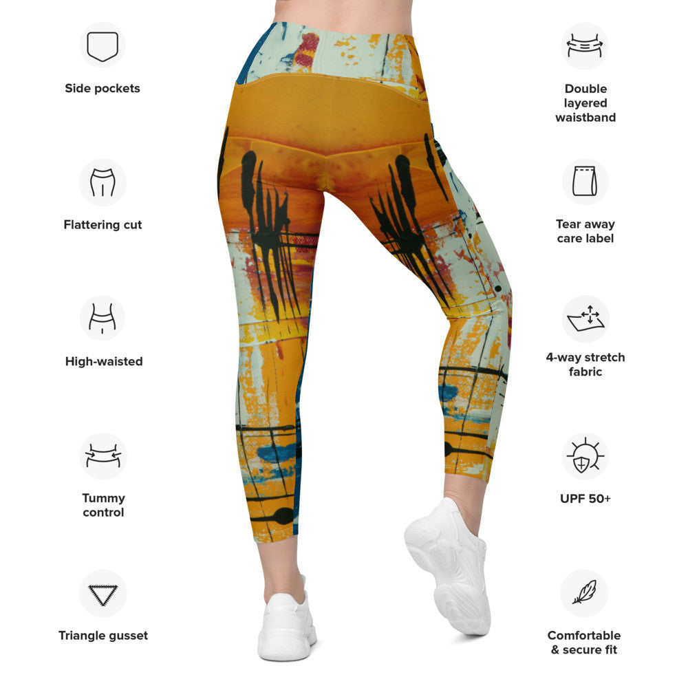 Gianneli Colours Leggings With Pockets-4