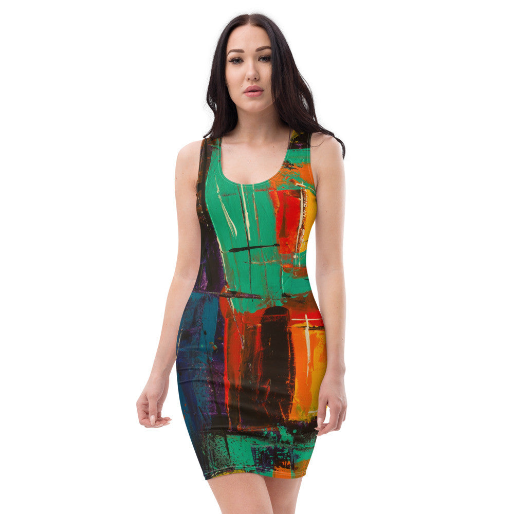 Gianneli Colours Fitted Dress-4