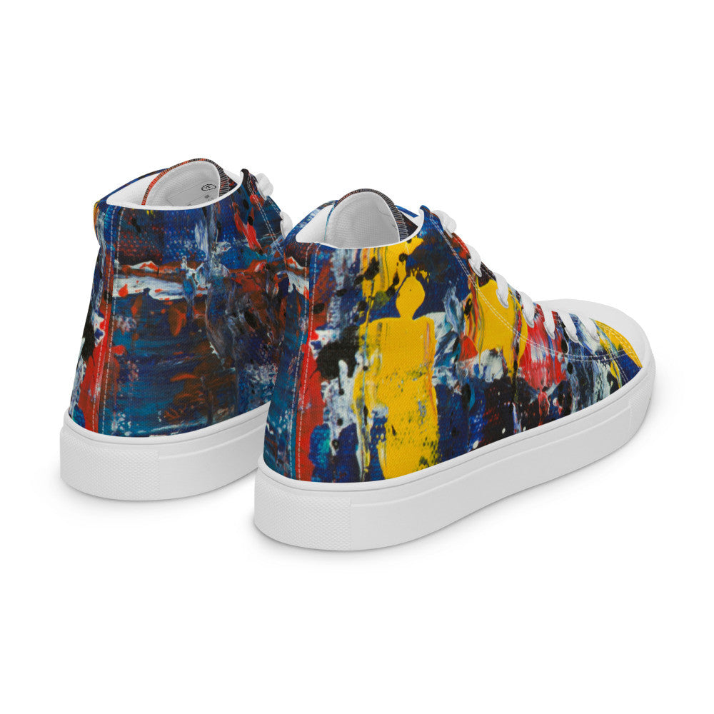 Gianneli Colours Handmade Women’s High Top Canvas Shoes-5