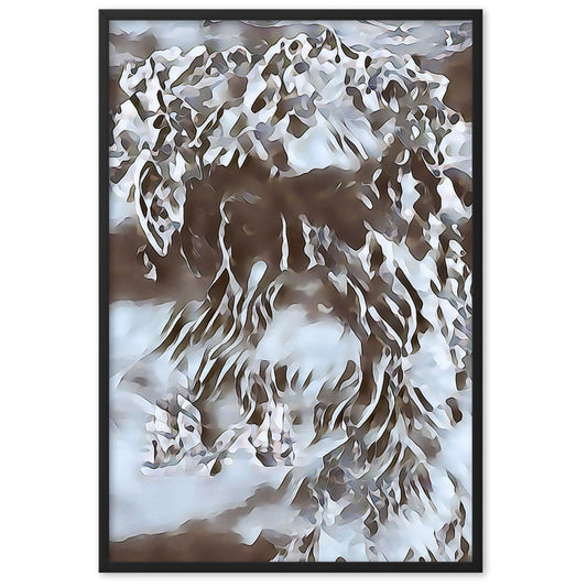 WHEN POSEIDON ASKED THE WAVES TO DANCE Superior Framed Poster-0