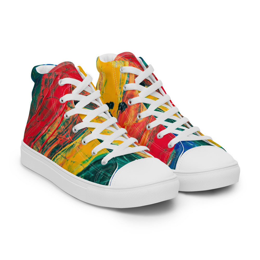 Gianneli Colours Handmade Men’s High Top Canvas Shoes-6