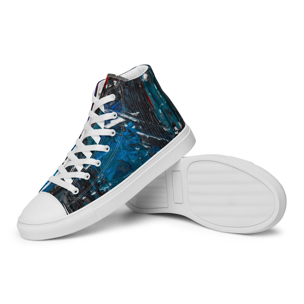 Gianneli Colours Handmade Men’s High Top Canvas Shoes-20