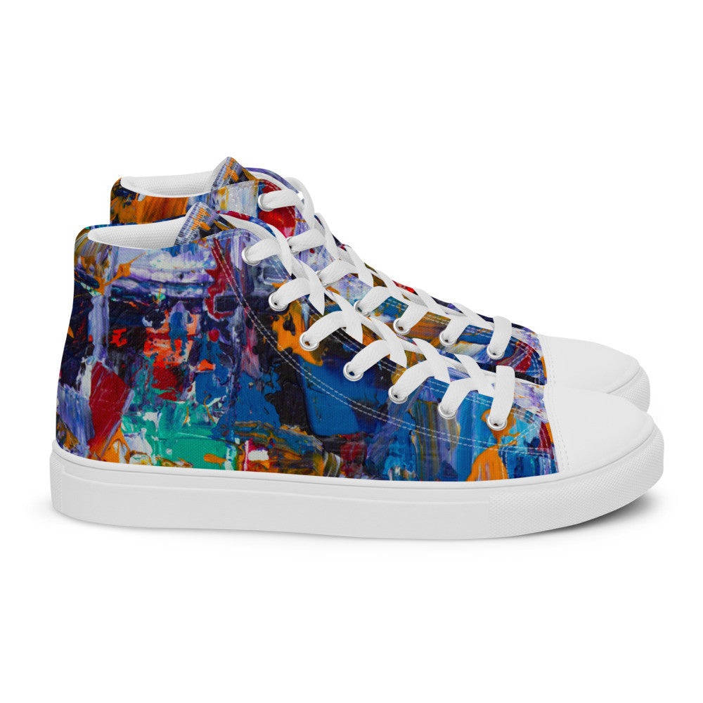 Gianneli Colours Handmade Women’s High Top Canvas Shoes-4