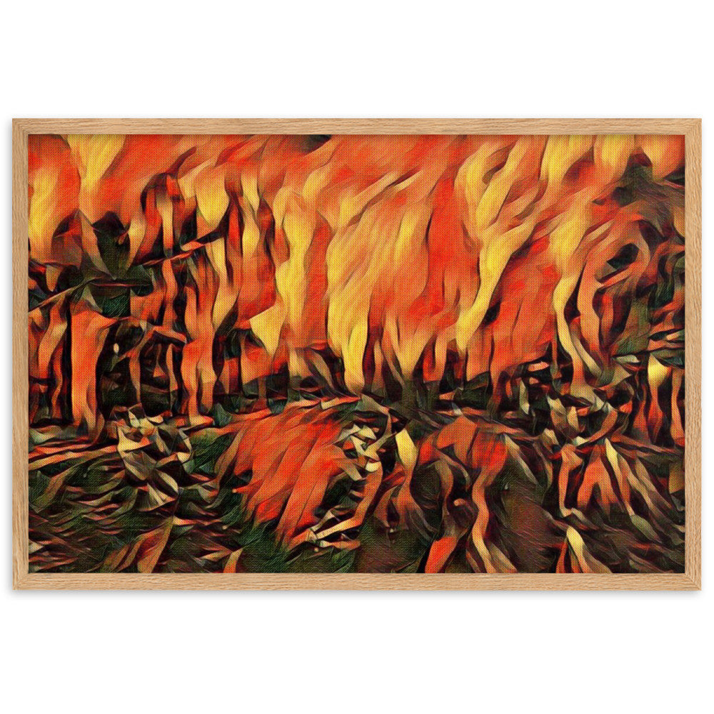 DANCE ME LIKE THE RAIN THAT BURNING OUT THE FIRE AROUND ME Velvet Framed Poster-1