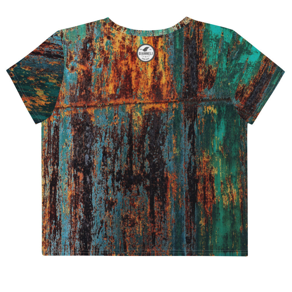 CLOCHARD Grunge Women's Crop Tee by Gianneli-1