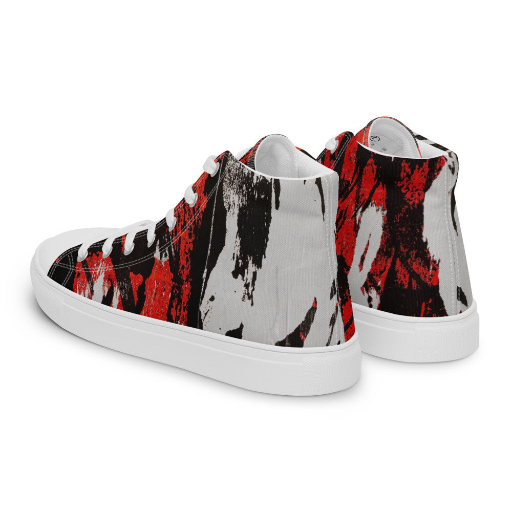 Gianneli Colours Handmade Men’s High Top Canvas Shoes-2