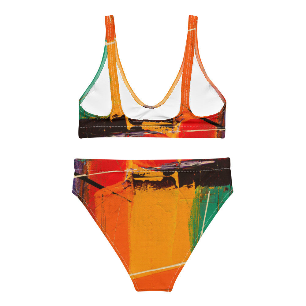 Gianneli Colours Recycled High Waisted Bikini-1