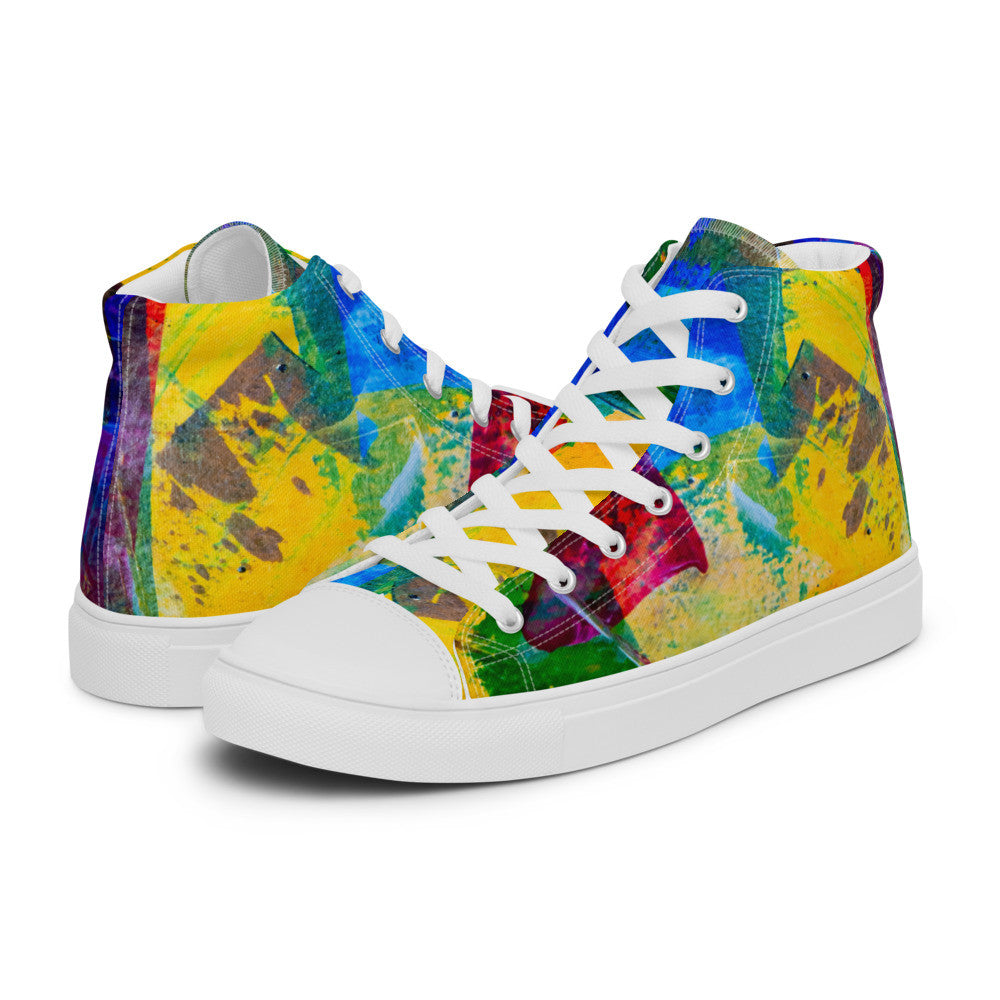 Gianneli Colours Handmade Women’s High Top Canvas Shoes-9