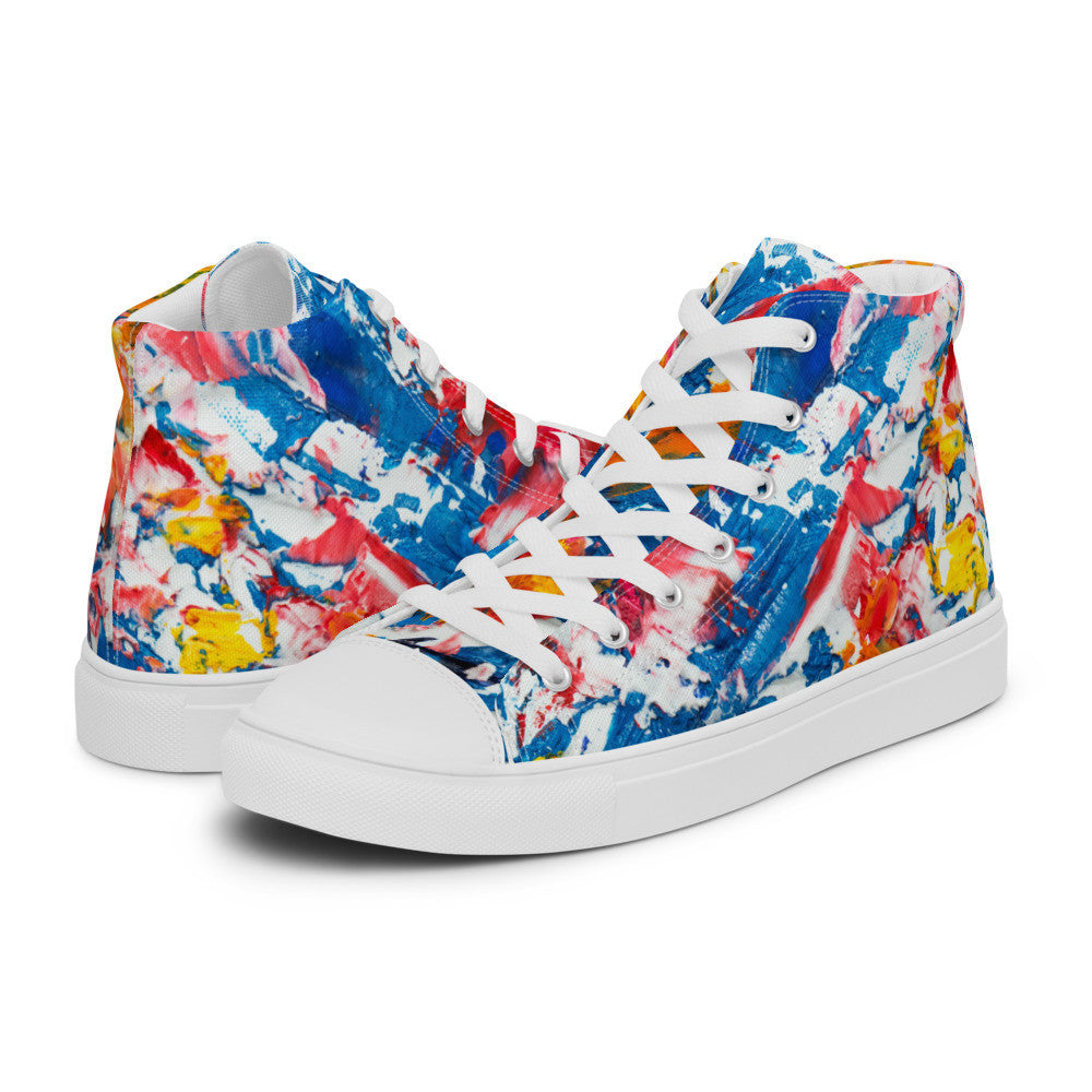 Gianneli Colours Handmade Women’s High Top Canvas Shoes-9