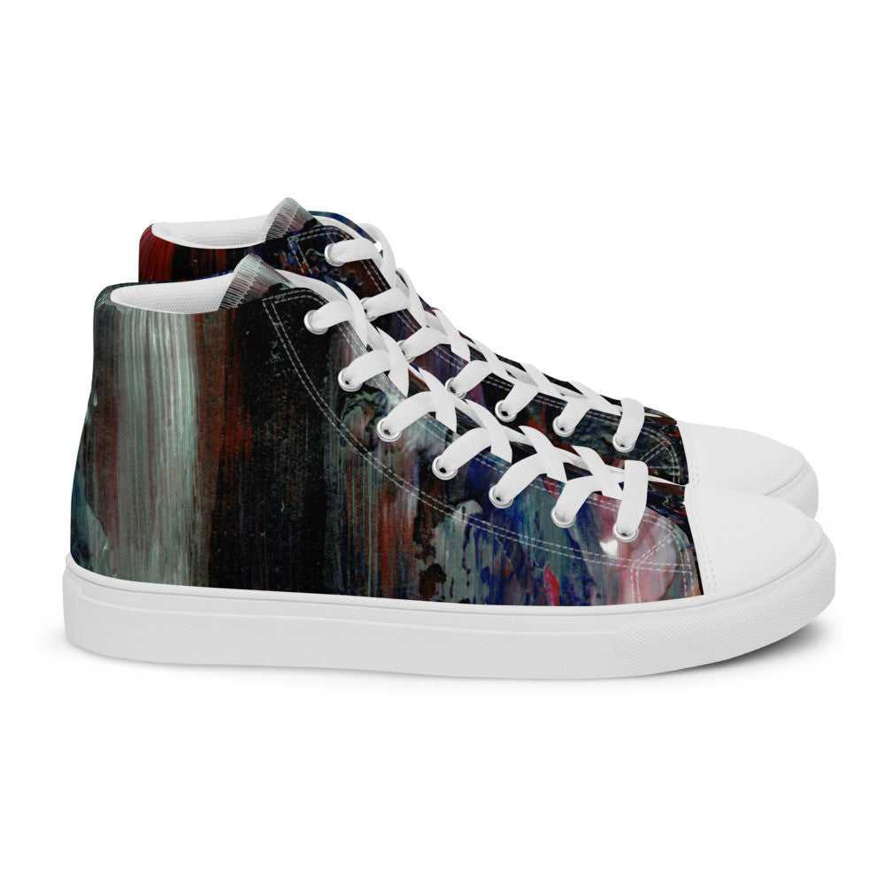 Gianneli Colours Handmade Men’s High Top Canvas Shoes-4