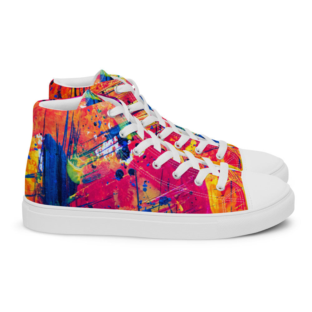 Gianneli Colours Handmade Women’s High Top Canvas Shoes-4