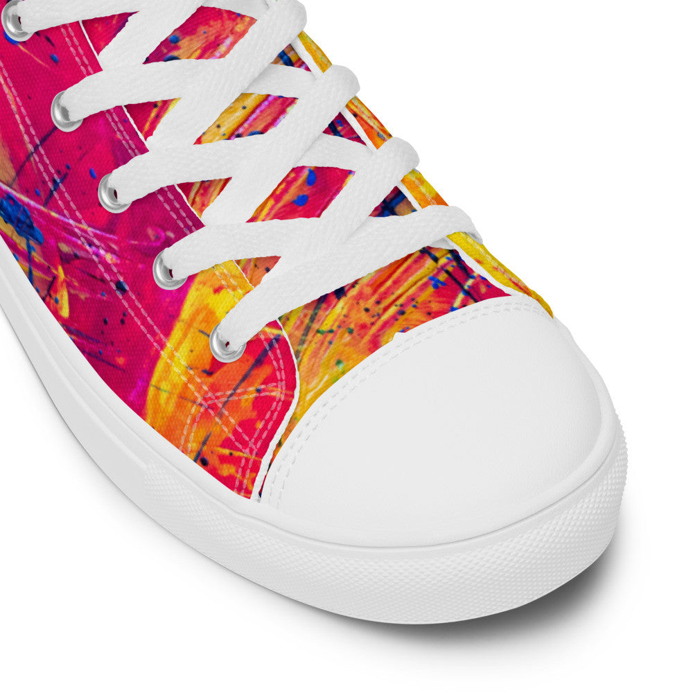 Gianneli Colours Handmade Women’s High Top Canvas Shoes-13