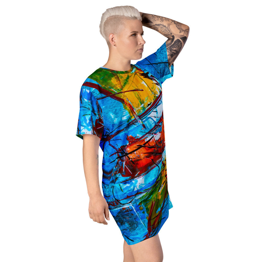 Gianneli Colours T-shirt dress-3