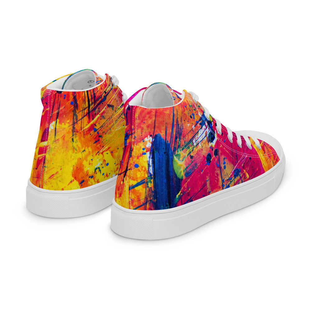 Gianneli Colours Handmade Women’s High Top Canvas Shoes-5