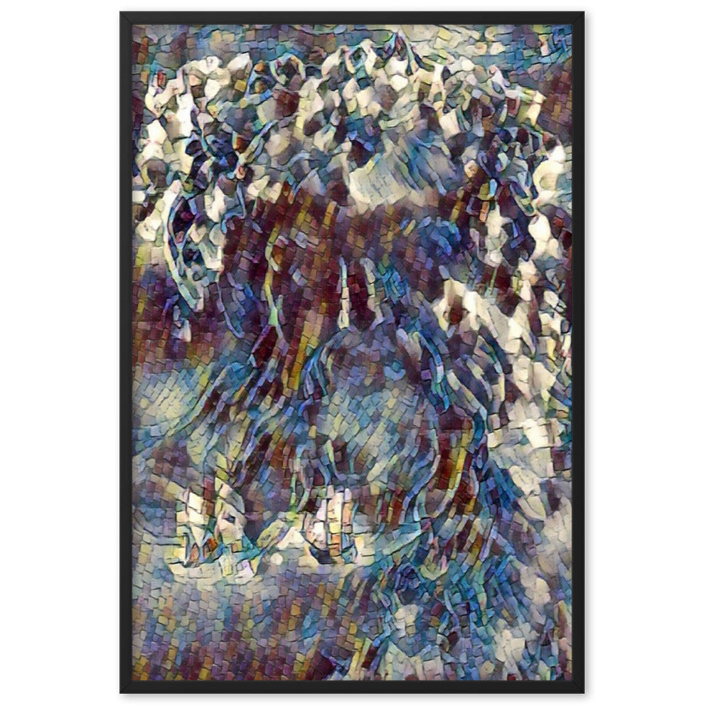 WHEN POSEIDON ASKED THE WAVES TO DANCE PREMIUM Framed Poster-0