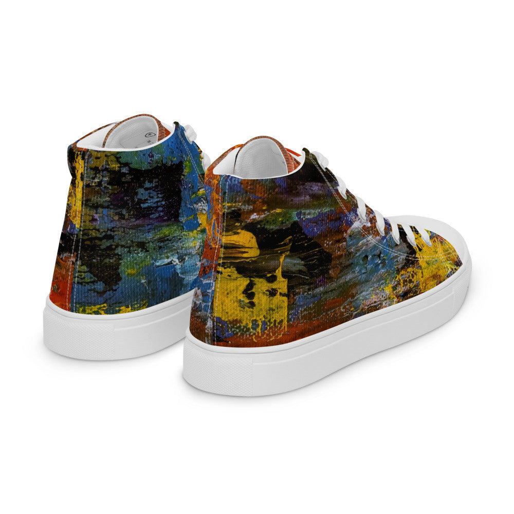 Gianneli Colours Handmade Women’s High Top Canvas Shoes-5