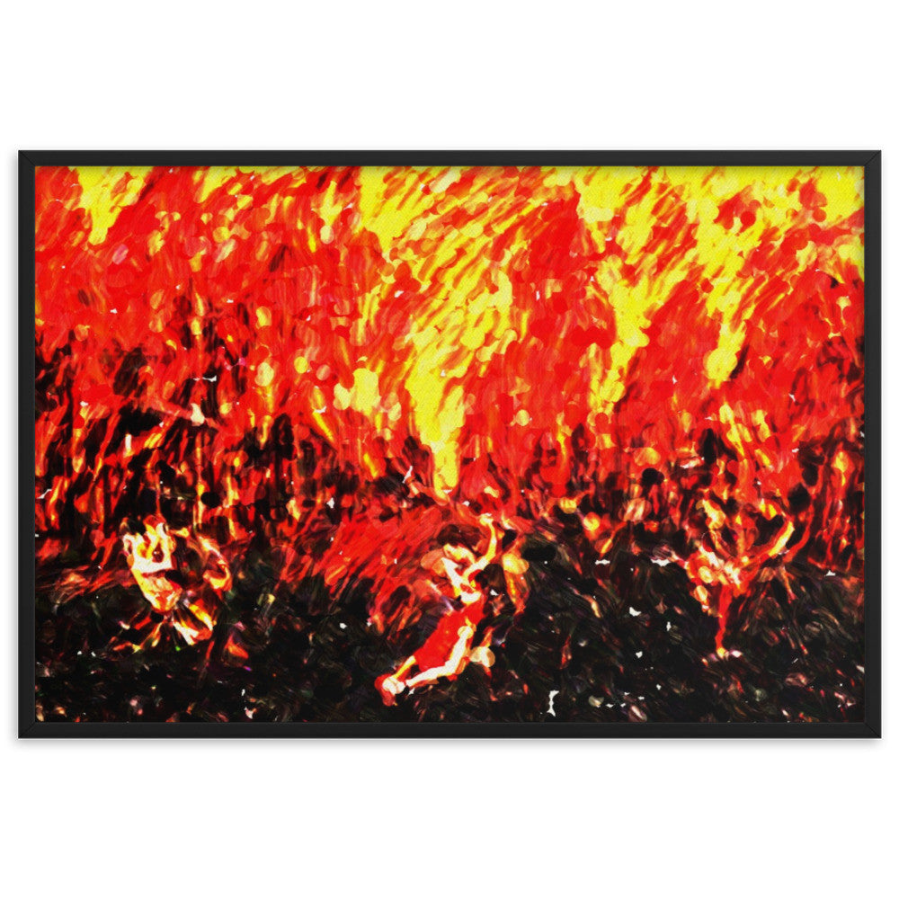 DANCE ME LIKE THE RAIN THAT BURNING OUT THE FIRE AROUND ME Framed Poster-0