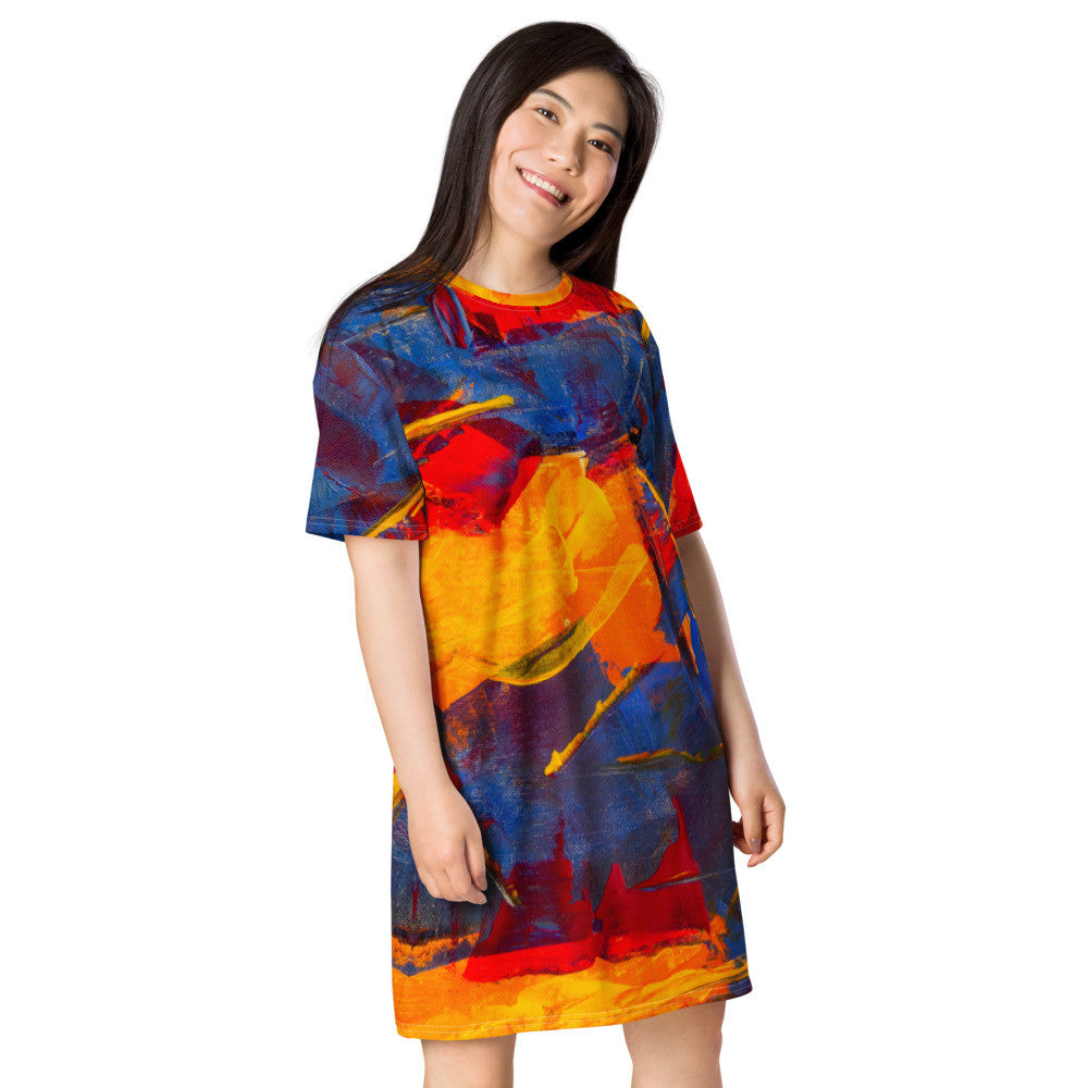 Gianneli Colours T-shirt Dress-5