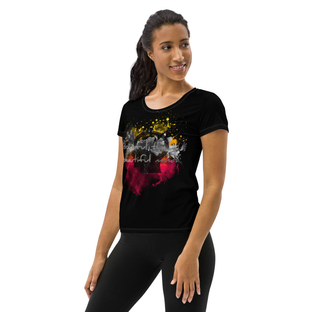 Beautiful Minds Women's Athletic T-shirt by Gianneli-7