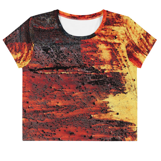 CLOCHARD Grunge Women's Crop Tee by Gianneli-0