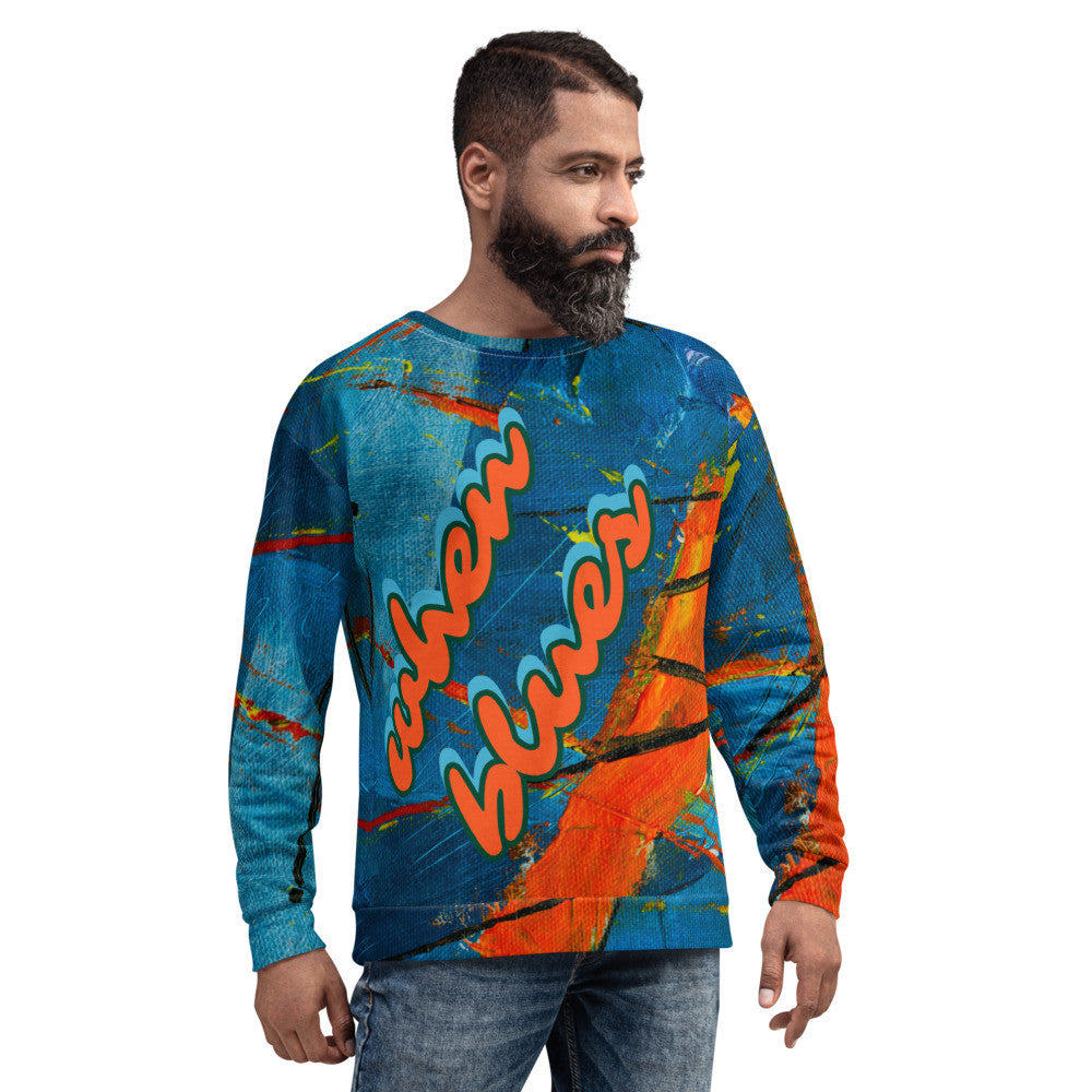 BLUES & SUNSETS Unisex Sweatshirt by Gianneli-2