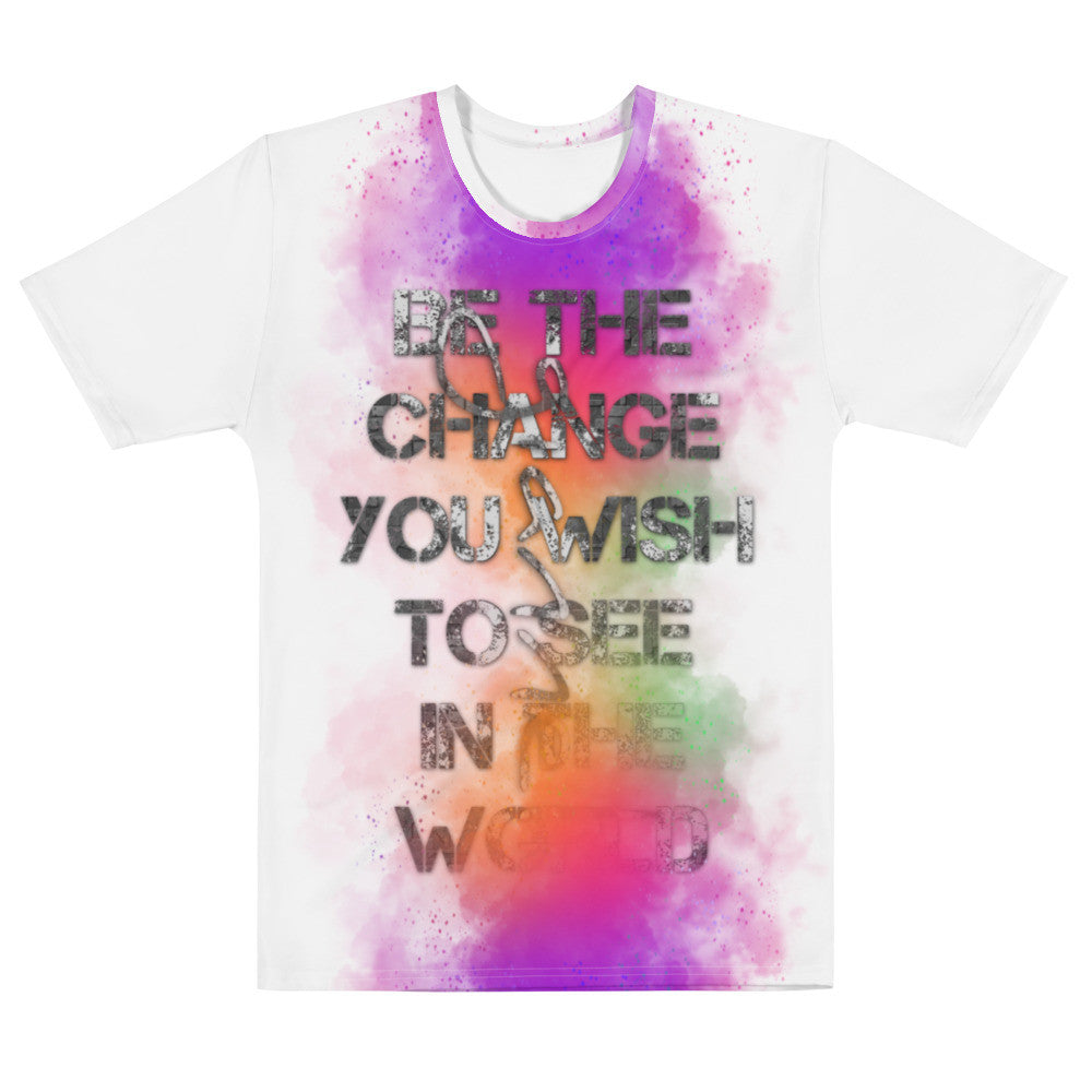 BE THE CHANGE Men's t-shirt by Gianneli-2