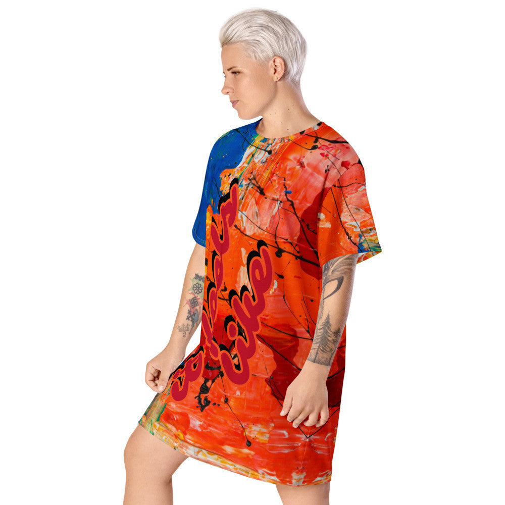 FLYING TANGO T-shirt Dress by Gianneli-6