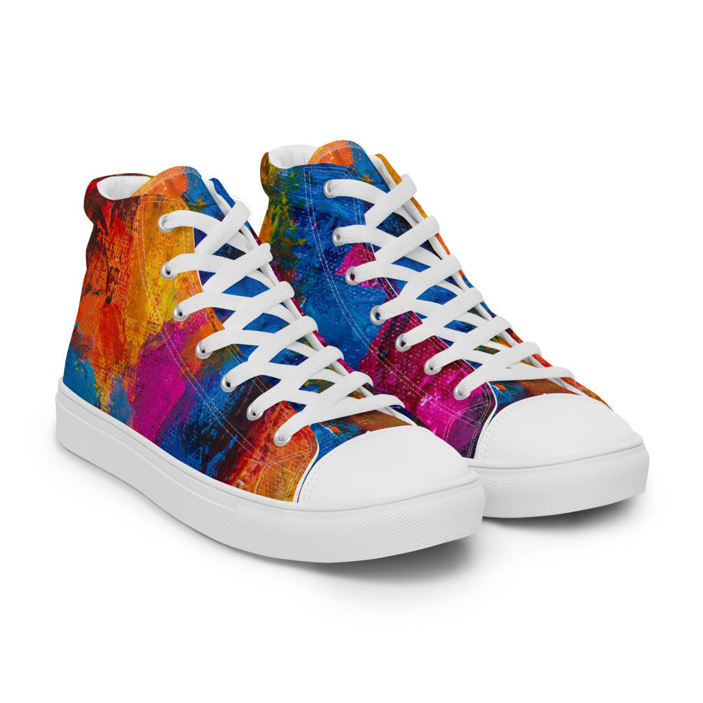 Gianneli Colours Handmade Women’s High Top Canvas Shoes-6