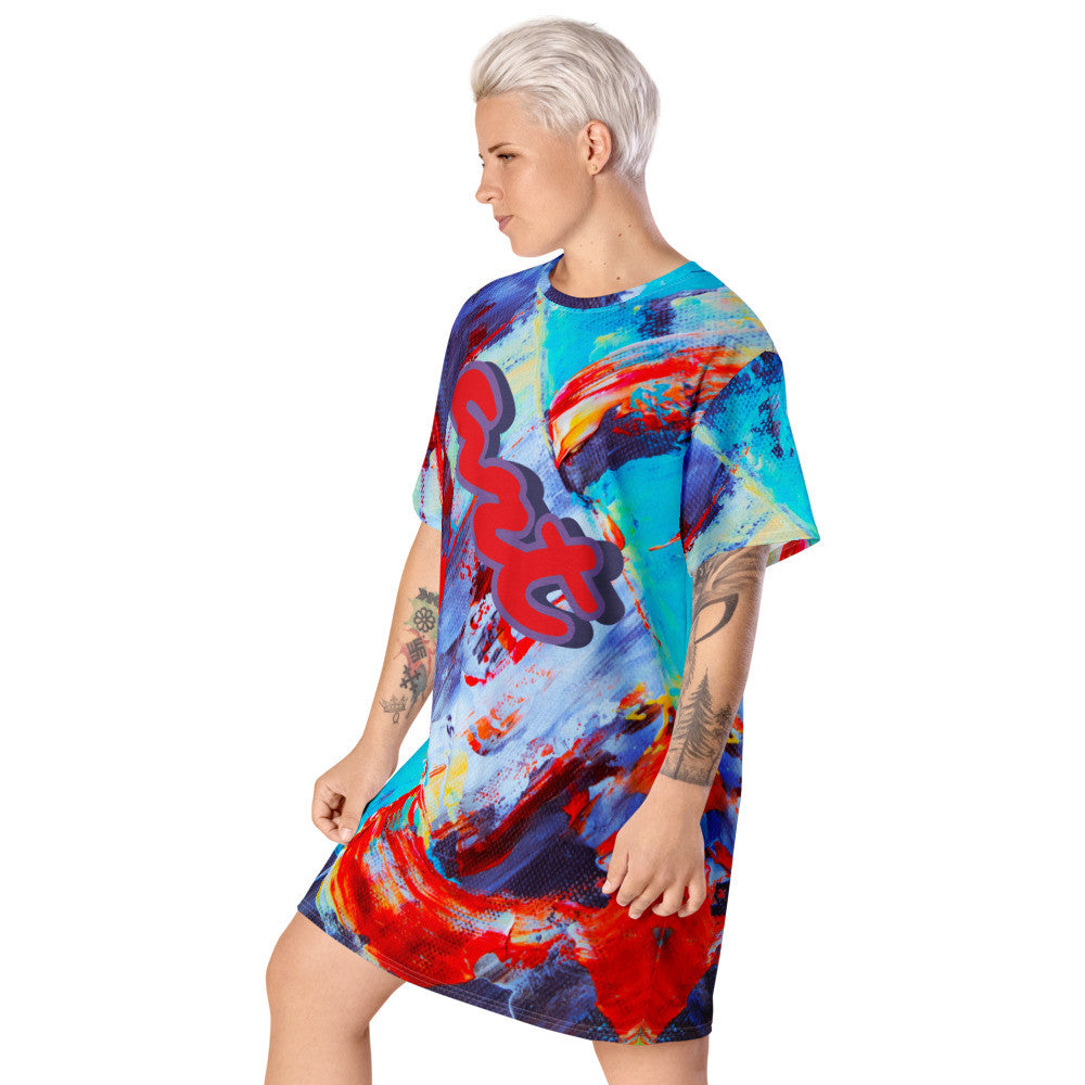 ART & STYLE T-shirt Dress by Gianneli-4