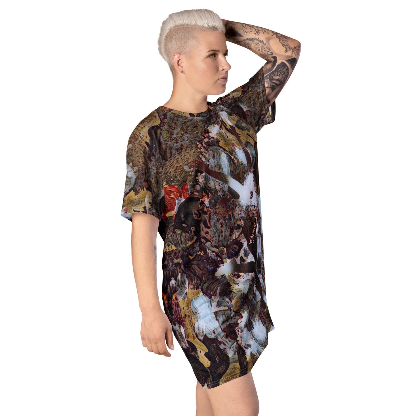 ANADYSIS ART T-shirt Dress by Gianneli-8