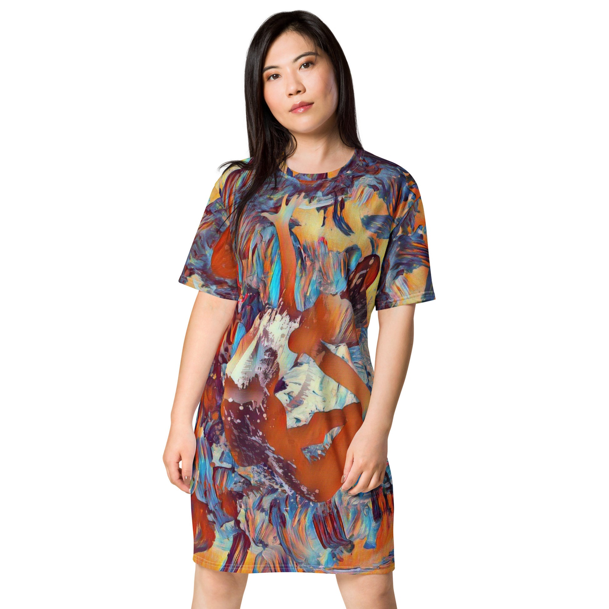 ANADYSIS ART T-shirt Dress by Gianneli-2