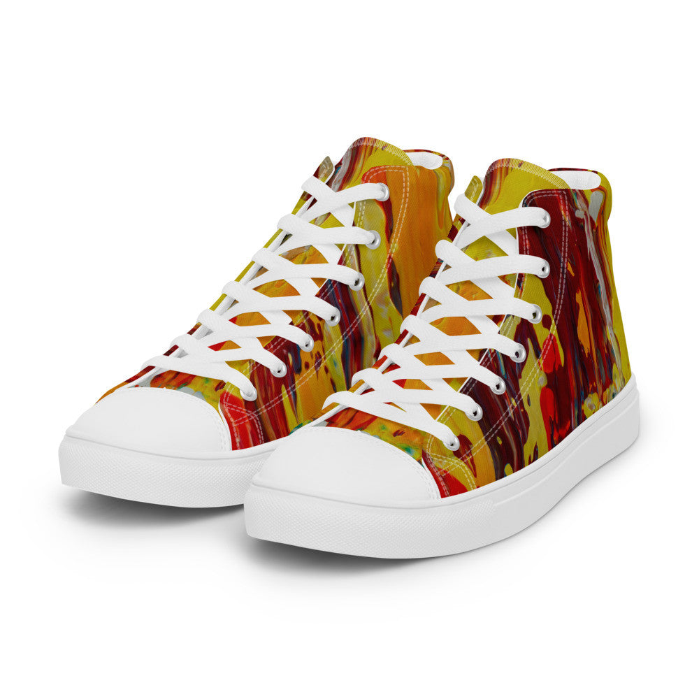 Gianneli Colours Handmade Women’s High Top Canvas Shoes-3