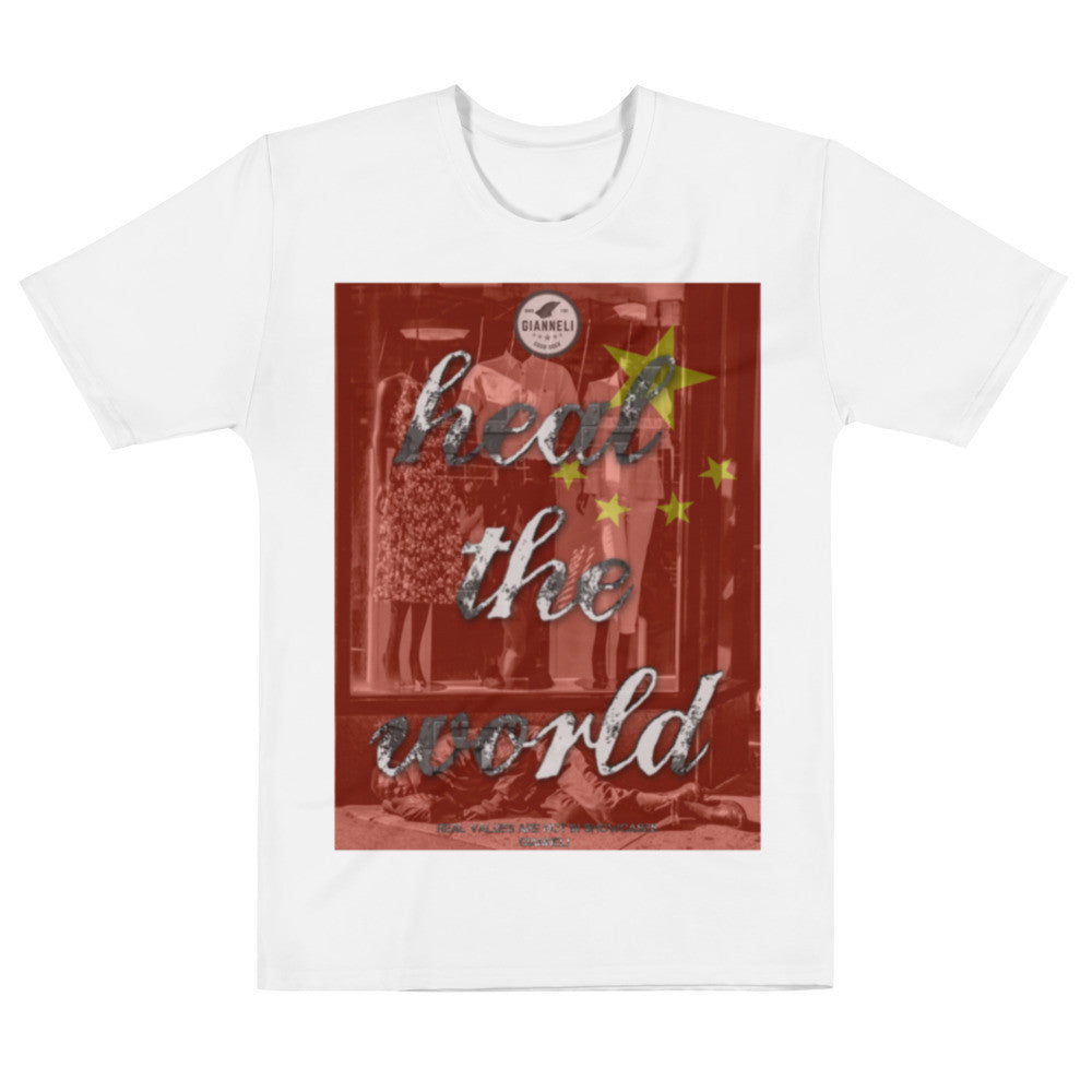 HEAL THE WORLD Men's T-shirt by Gianneli-0