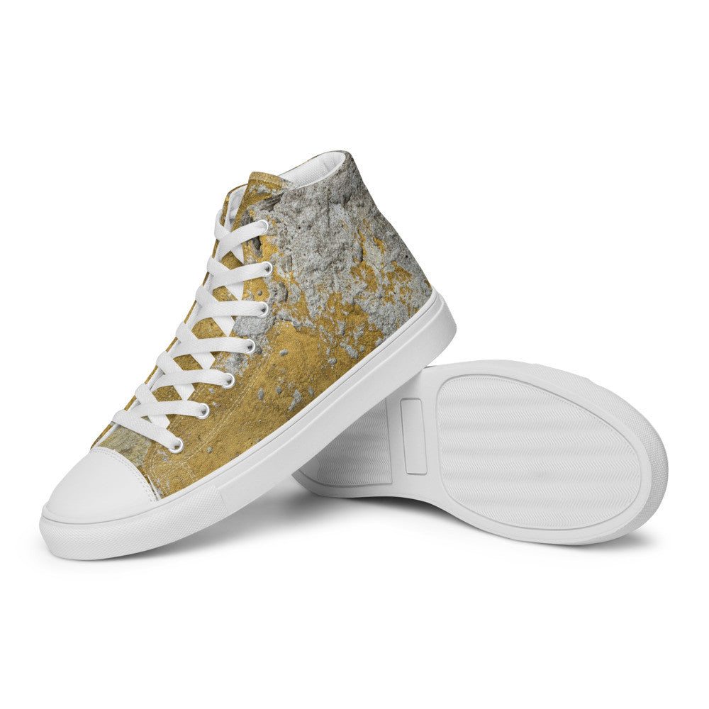 CLOCHARD Handmade Grunge Men’s High Top Canvas Shoes by Gianneli-10