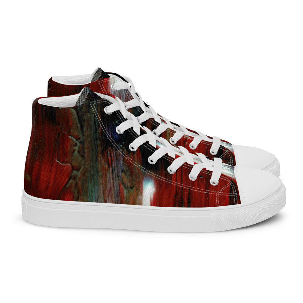 Gianneli Colours Handmade Men’s High Top Canvas Shoes-4